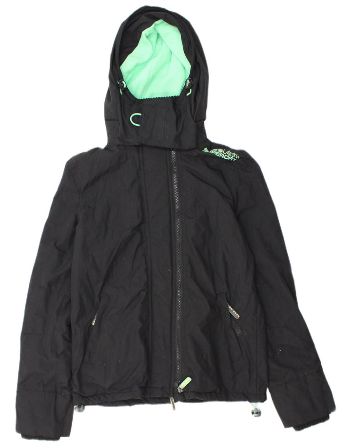 Superdry ženska jakna s grafičkom vjetrovkom UK 10 Mala crna
