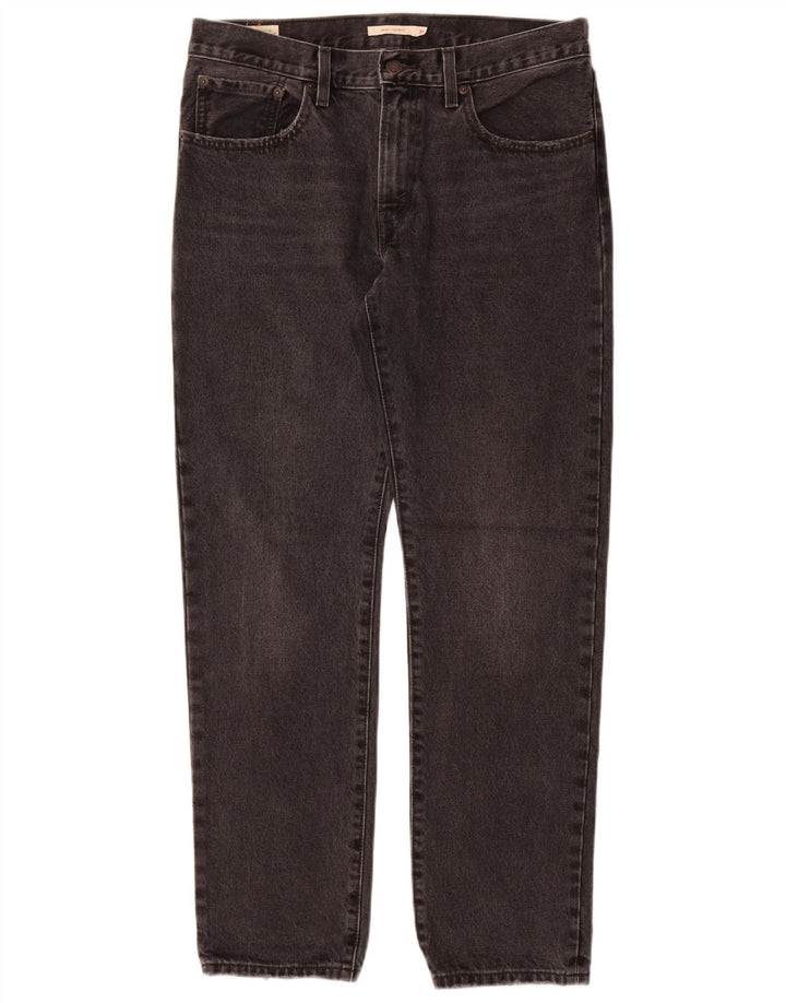 LEVI'S ženske ravne traperice srednjeg rasta W30 L31 sivi pamuk