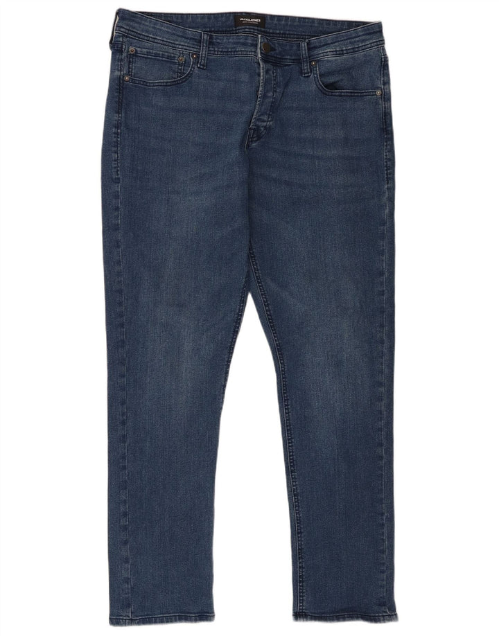 Jack & Jones Muške uske traperice W36 L32 Plavi pamuk