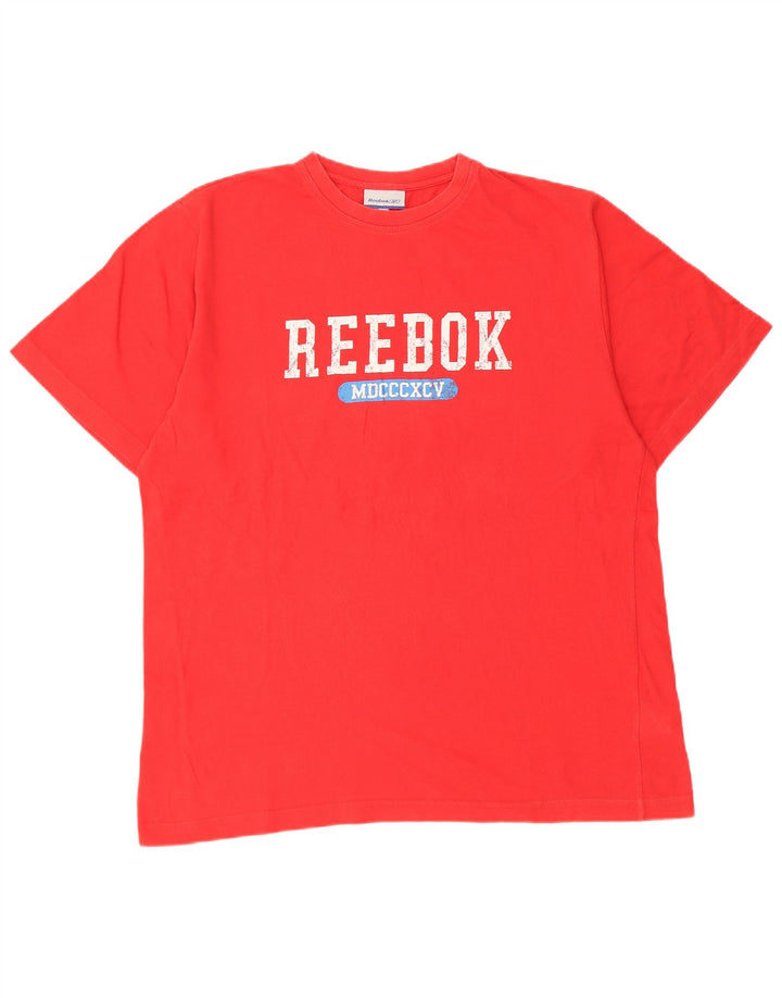 Reebok muška majica s grafičkim motivima, veliki crveni pamuk