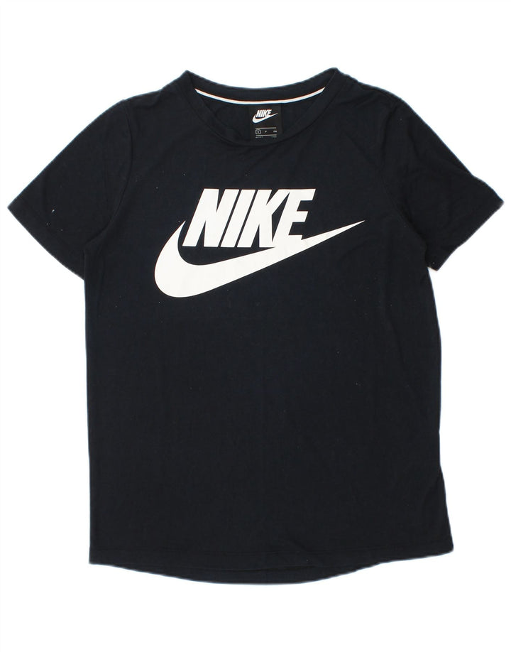 Nike muška majica kratkih rukava s grafičkim motivima, mali crni poliester