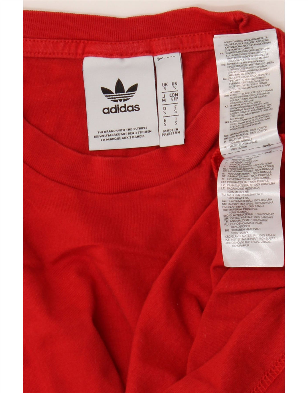 Adidas muška majica kratkih rukava mala crvena pamuk