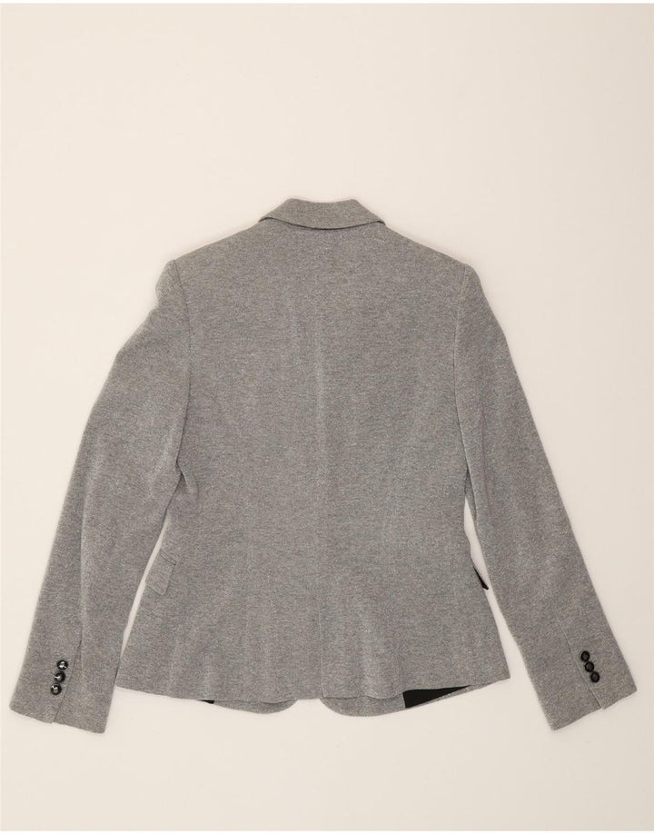 ZARA Womens 1 Button Blazer Jacket UK 10 Small Grey Vintage Zara and Second-Hand Zara from Messina Hembry 