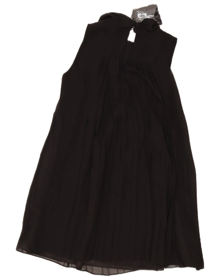 Coast ženska haljina A-kroja bez rukava UK 12 Srednji crni poliester