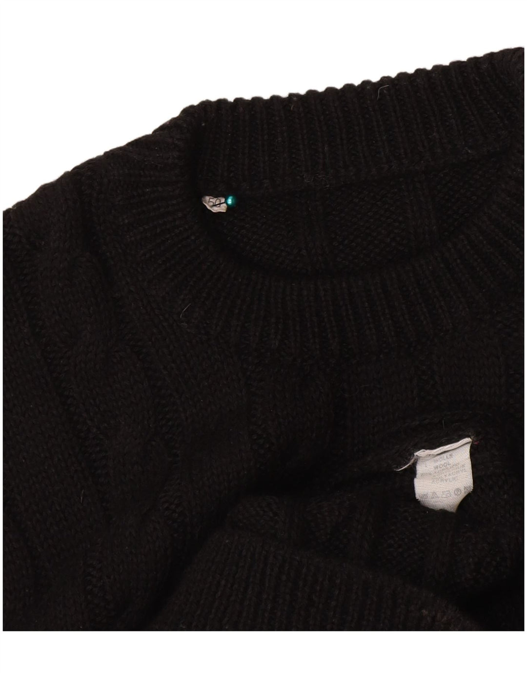 Vintage ženska džemper haljina IT 50 XL crna vuna