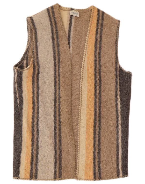 Benetton ženski džemper bez rukava UK 16 Veliki raznobojni vuneni