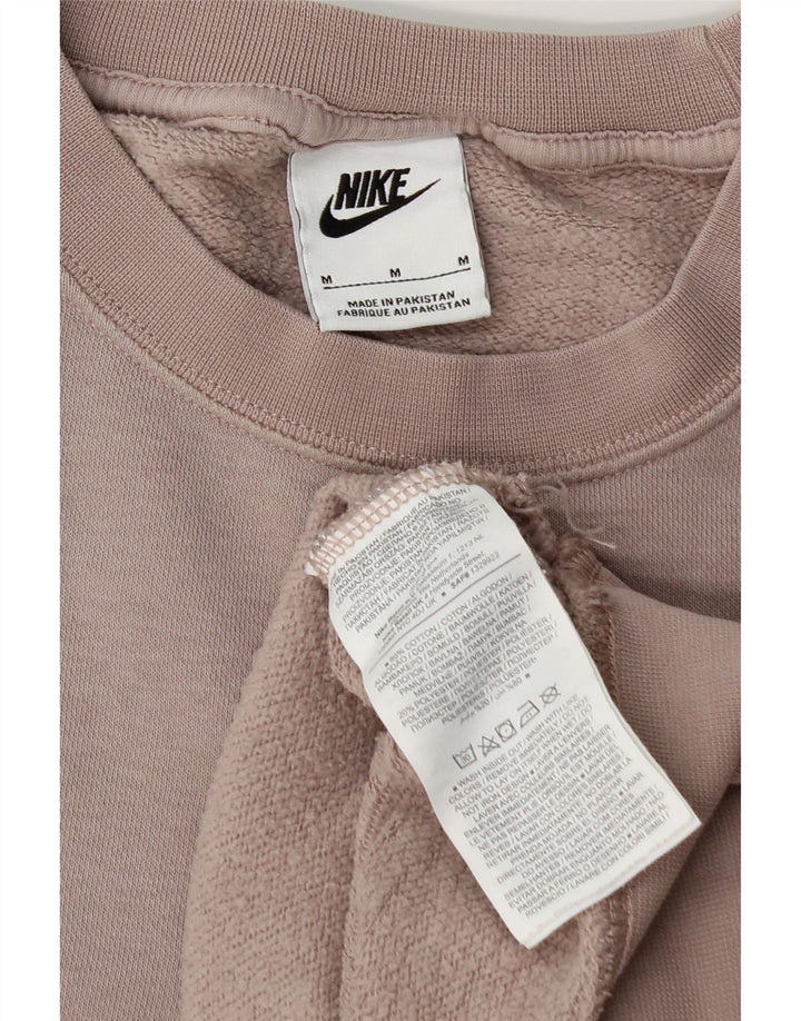Nike ženska majica prekomjerne veličine UK 14 Srednje ružičasti pamuk