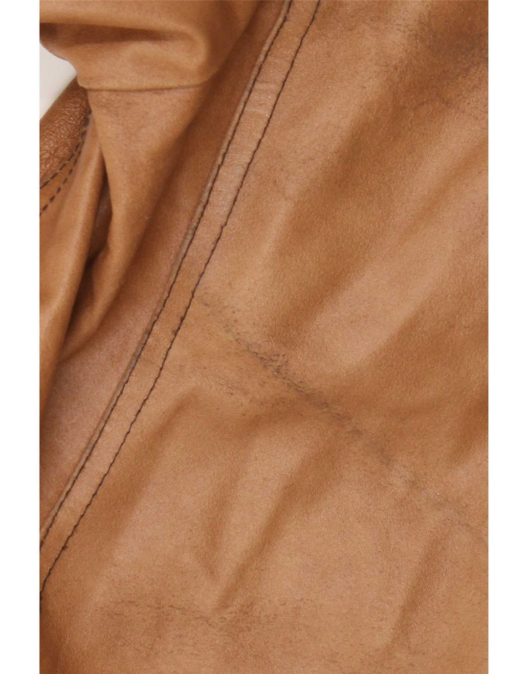 Vintage ženska kožna jakna UK 18 XL bež