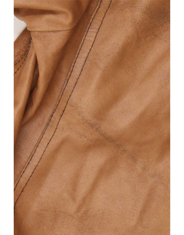 Vintage ženska kožna jakna UK 18 XL bež