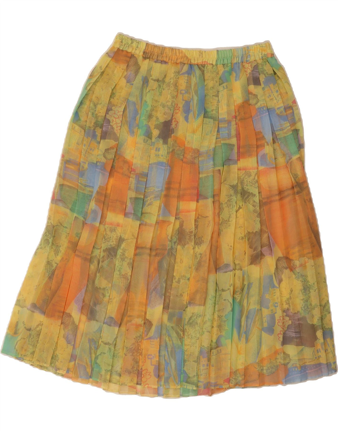 VINTAGE Womens Abstract Pattern A-Line Skirt W32 Large  Multicoloured Vintage Vintage and Second-Hand Vintage from Messina Hembry 