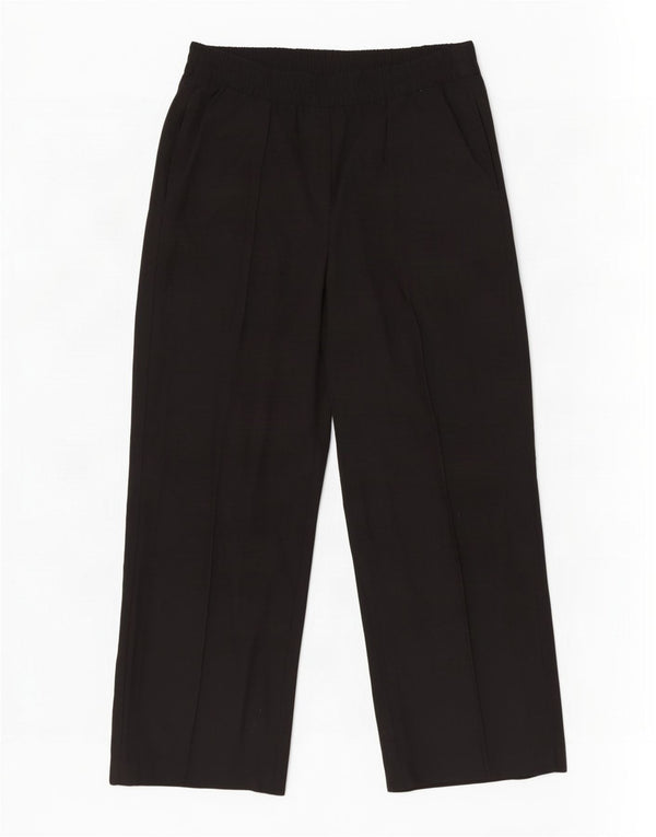 Marks & Spencer ženske široke ležerne hlače UK 18 XL W36 L29 crne