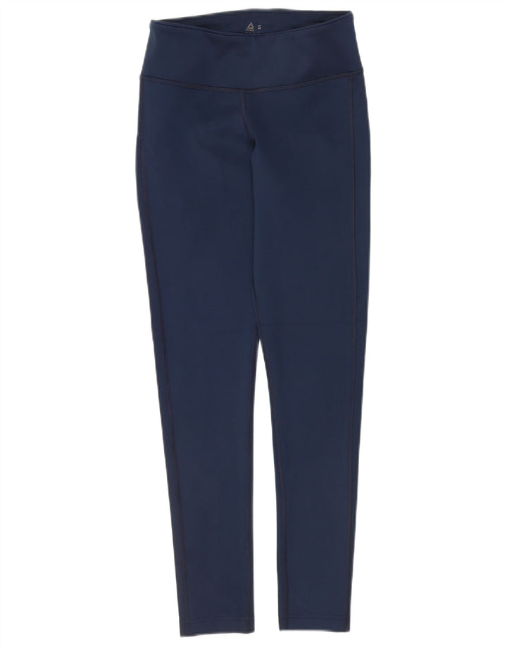 REEBOK ženske tajice UK 8/10 Male tamnoplave poliesterske