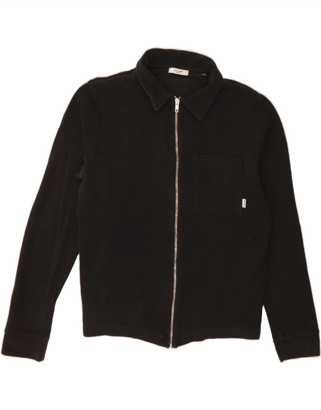 JACK & JONES Womens Tracksuit Top Jacket UK 16 Large Black Cotton Vintage Jack & Jones and Second-Hand Jack & Jones from Messina Hembry 