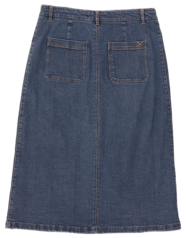 Crew Clothing Ženska traper suknja UK 12 srednje W30 plavi pamuk