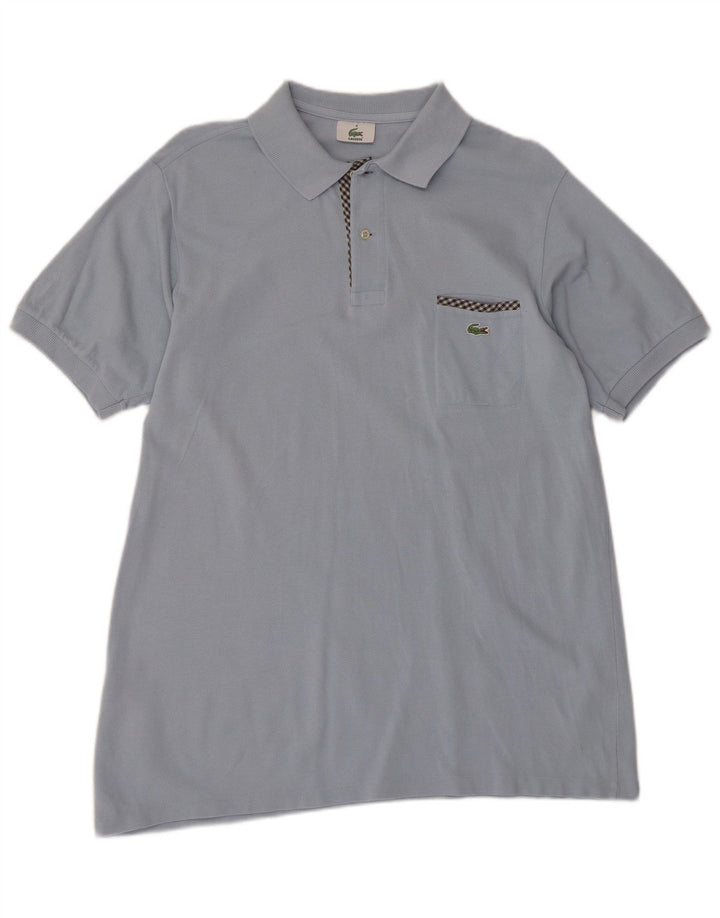 Lacoste muška polo majica veličine 4 srednje plavi pamuk