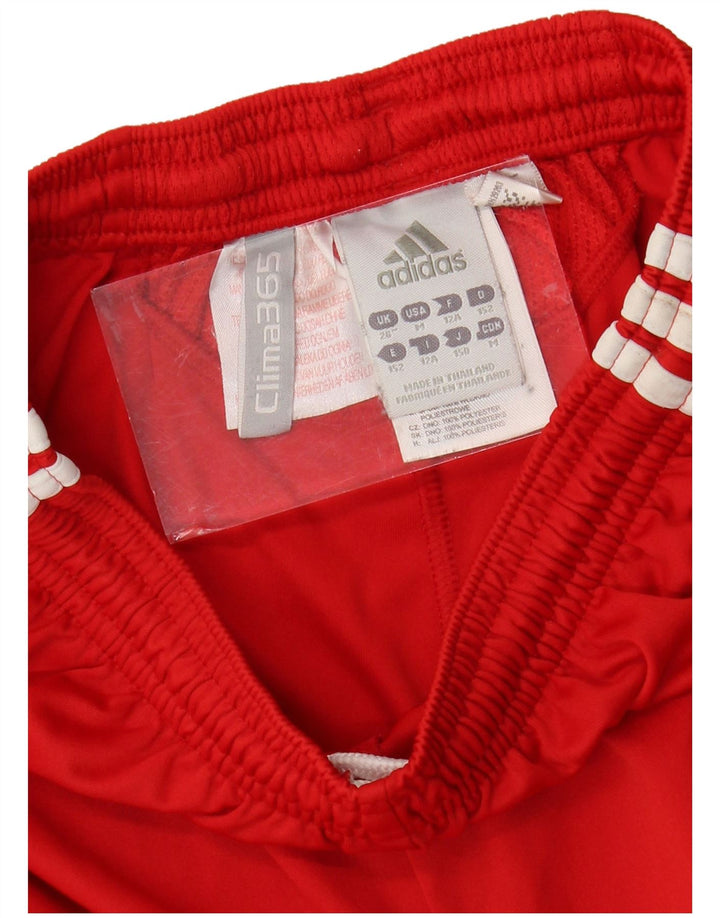 ADIDAS Boys Liverpool Graphic Sport Shorts 11-12 Years Red Poliester