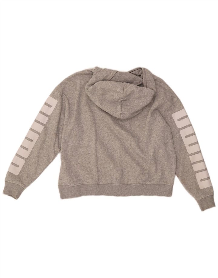 PUMA Ženska majica s kapuljačom Graphic Oversized UK 16 Large Grey Cotton