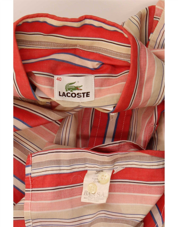 Lacoste muška košulja kratkih rukava, veličina 40, pamuk srednje raznobojnih pruga