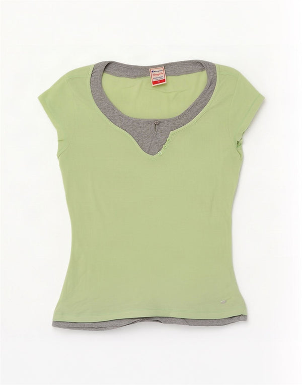 Champion ženska majica kratkih rukava Heritage Fit UK 18 XL Green Colourblock