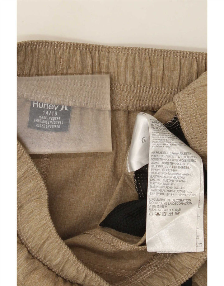 Hurley Boys Graphic Sport Shorts 12-13 Years Bež Poliester