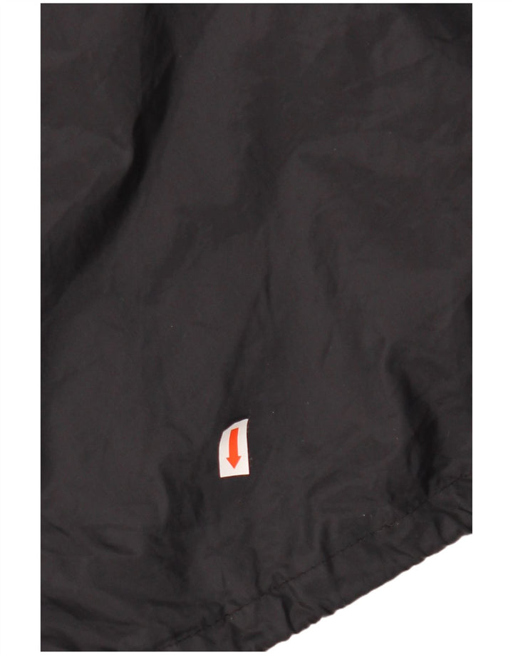 VINTAGE muška kišna jakna s kapuljačom UK 44 2XL crna geometrijska