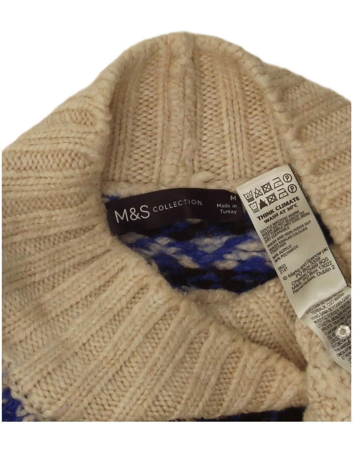 Marks & Spencer ženski džemper s kornjačičastim ovratnikom UK 14 srednje bijele boje