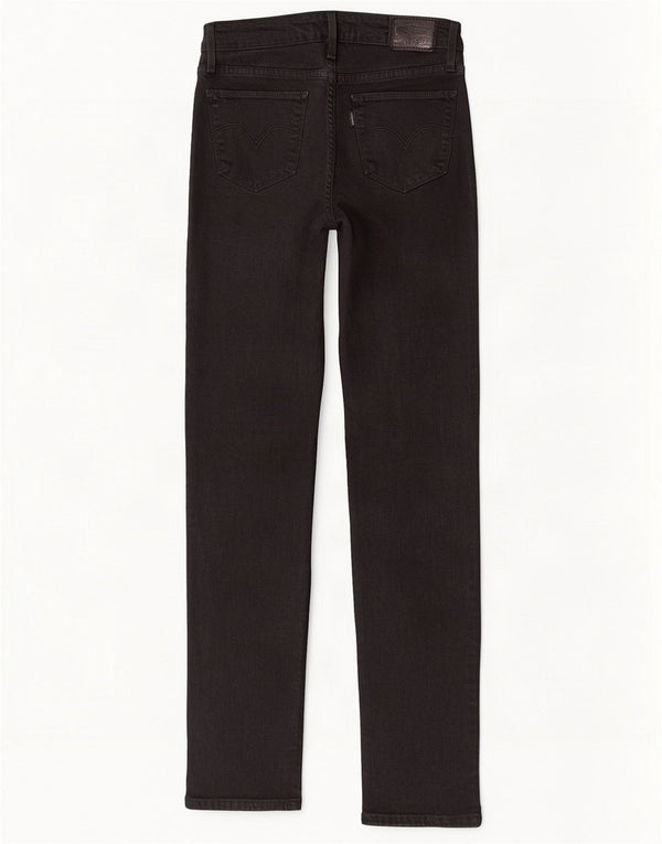 Levi's ženske 712 uske traperice W25 L32 crni pamuk