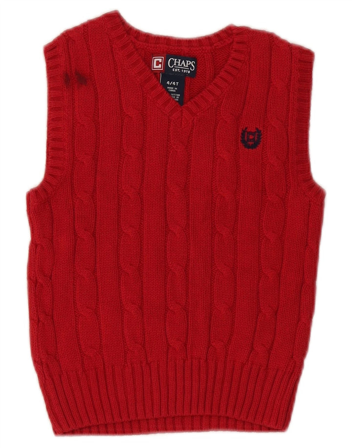 Chaps Boys Vest Tank Top 3-4 Years Crveni pamuk