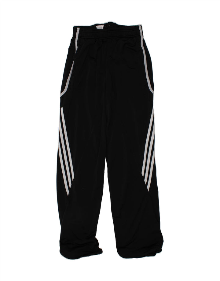 ADIDAS Boys Graphic Tracksuit Trousers 13-14 Years Black Polyester Vintage Adidas and Second-Hand Adidas from Messina Hembry 