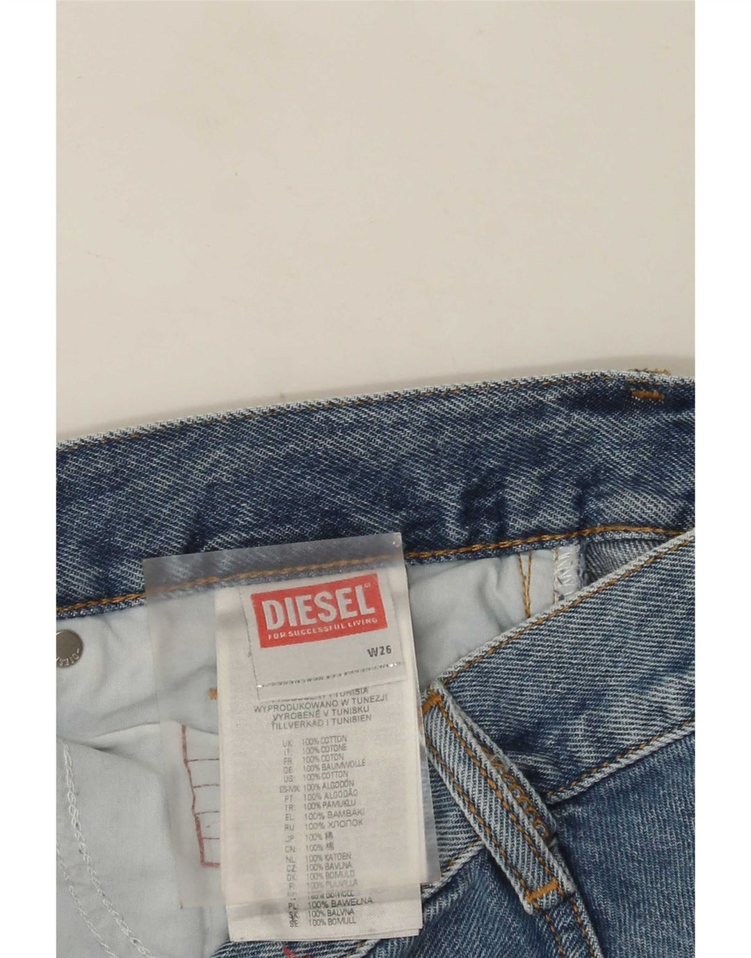 Diesel ženske ravne traperice W26 L31 plavi pamuk