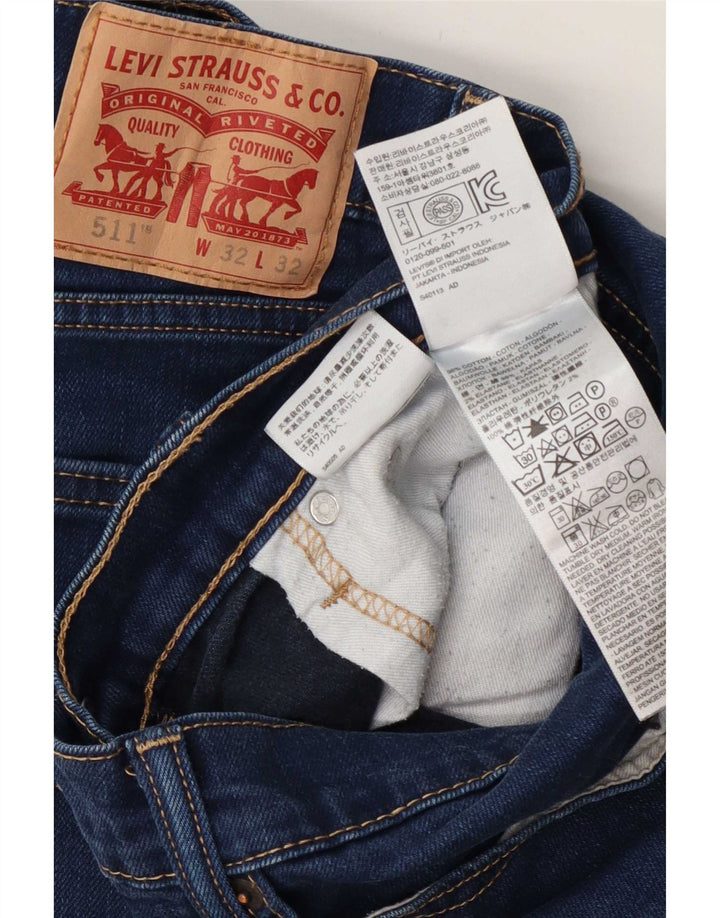 Levi's muške 511 uske traperice W32 L32 plavi pamuk