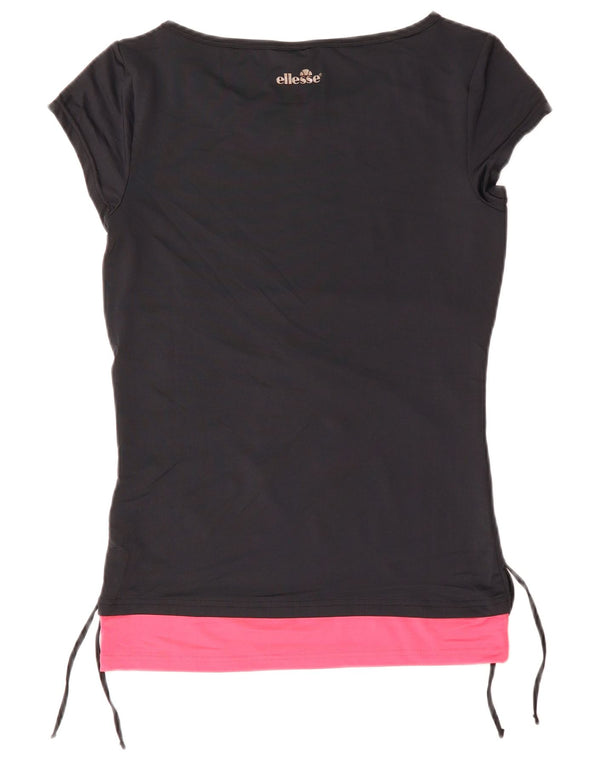 Ellesse Ženska majica kratkih rukava s grafičkim motivima UK 12 Medium Navy Blue Colourblock