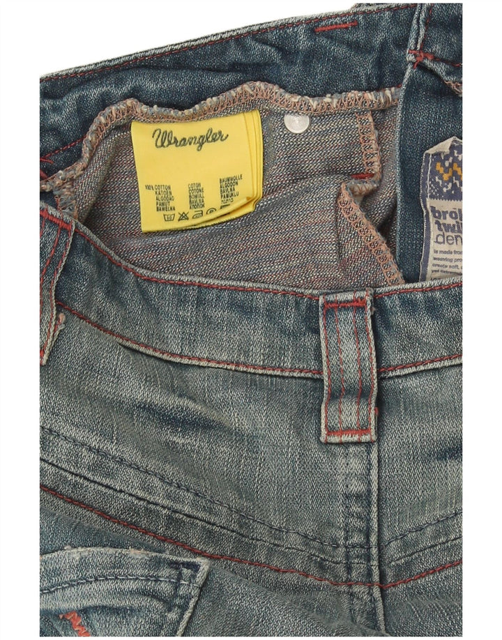 Wrangler ženske bermuda traper kratke hlače W29 srednje plavi pamuk