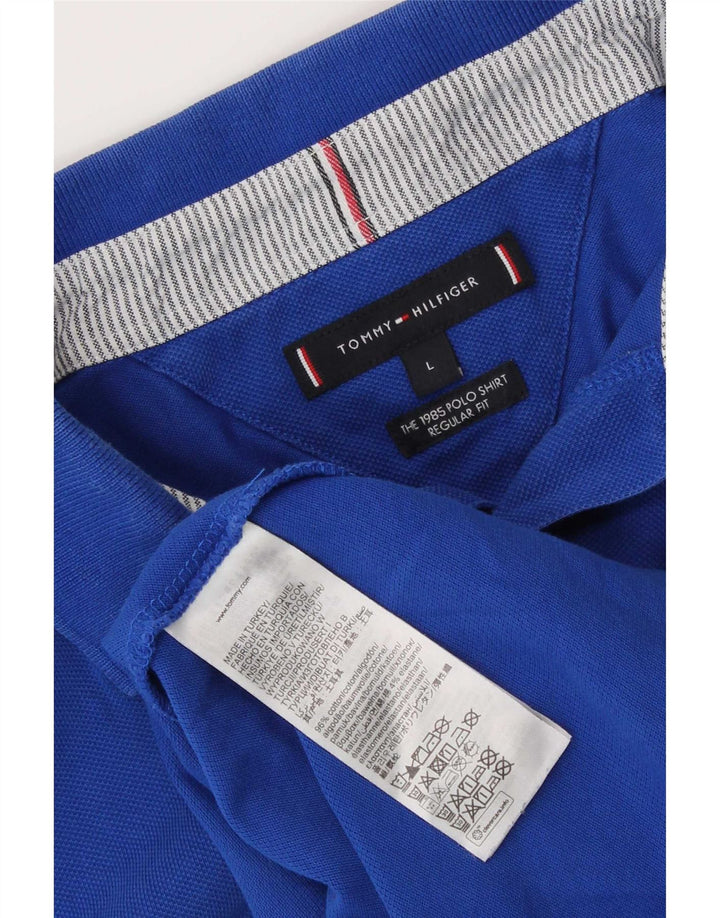 Tommy Hilfiger, velika plava pamučna polo majica standardnog kroja