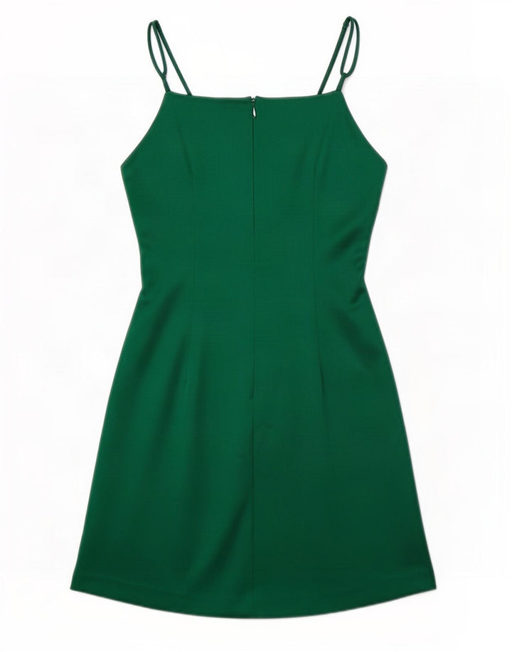 Zara ženska slip haljina UK 8 Mali zeleni poliester