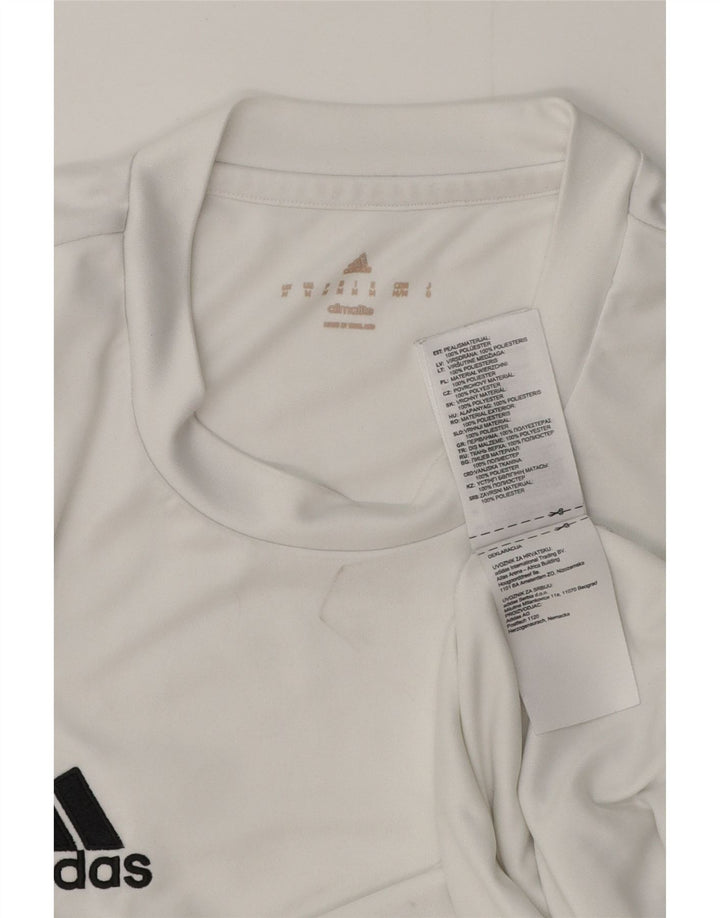 ADIDAS Muška Climalite majica kratkih rukava Srednji bijeli poliester