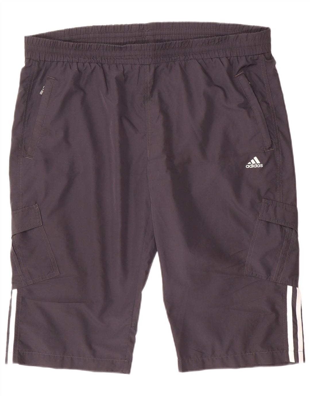 Adidas ženske sportske kratke hlače UK 22 2XL sivi poliester