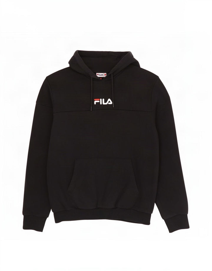 Fila muška majica s kapuljačom, mali crni pamuk