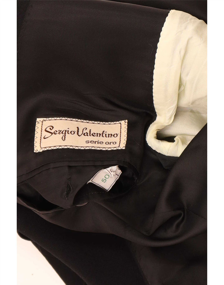 Sergio Valentino muška jakna s jednim gumbom IT 50 Large Black Virgin Wool