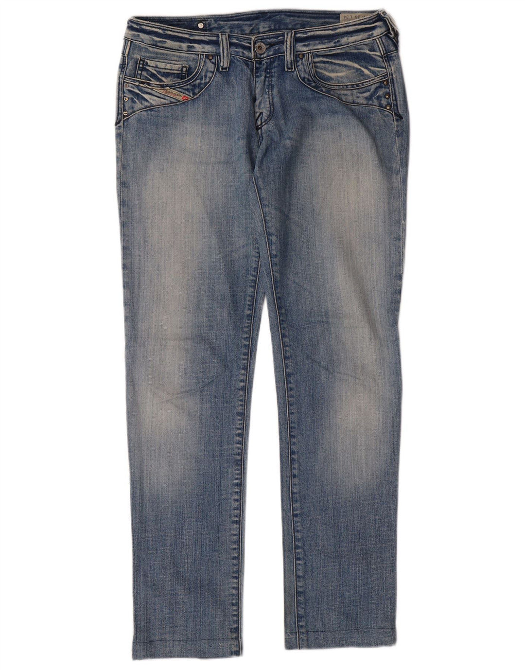 DIESEL Womens Kycut Slim Jeans W26 L29 Blue Cotton