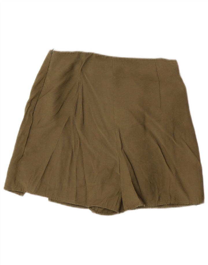 Zara ženske ležerne kratke hlače male W26 kaki modal