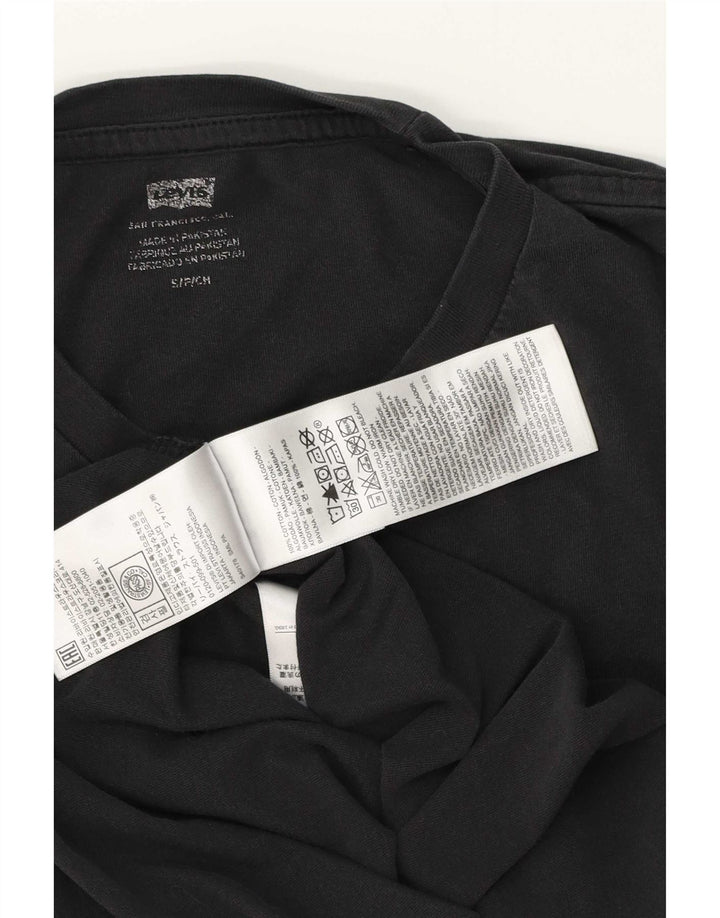 Levi's muška majica s grafičkim motivima, mala crna pamučna majica