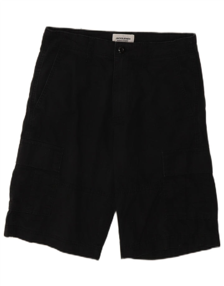 Jack & Jones muške kargo kratke hlače XS W26 crni pamuk
