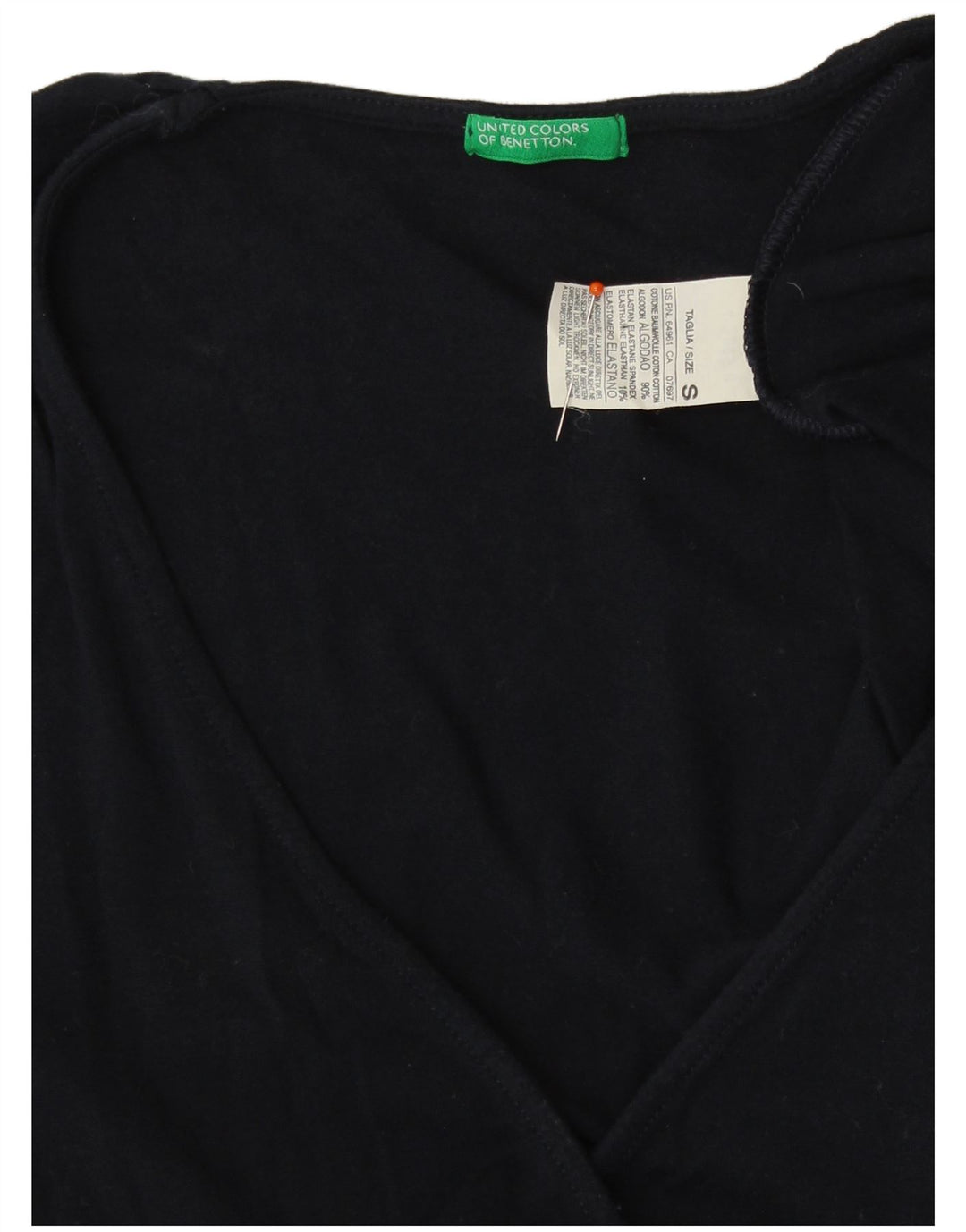 UNITED COLORS OF BENETTON Ženski gornji dio bluze UK 8 Mala tamnoplava klasična