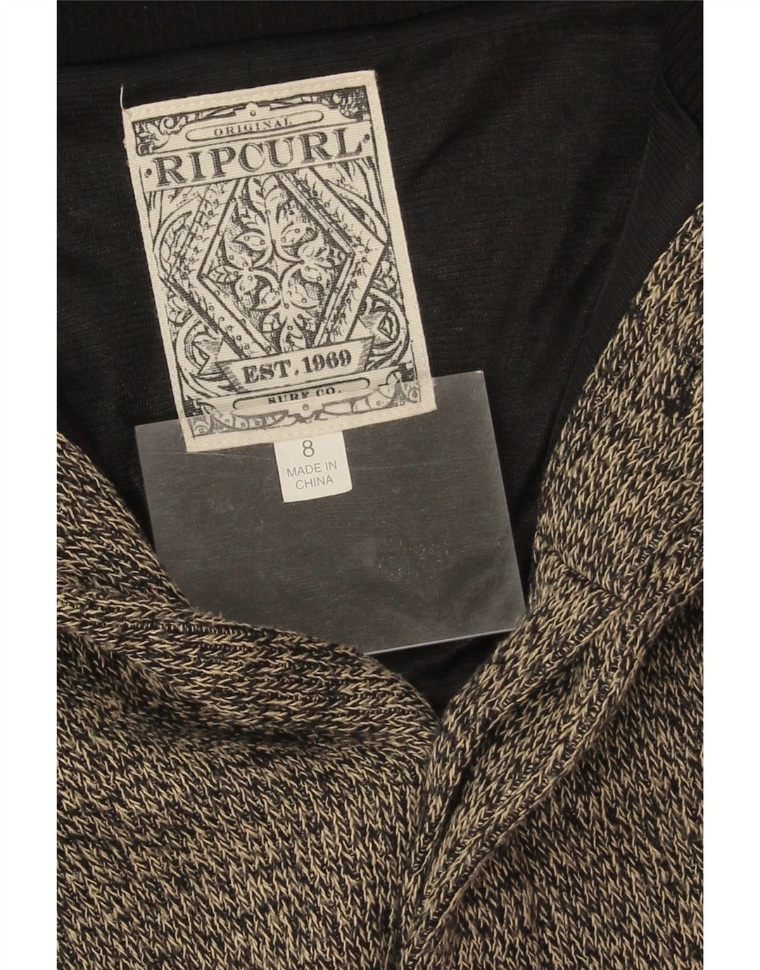 Rip Curl ženski kardigan pulover opuštenog kroja US 8 srednje tamnoplave boje s pjegama