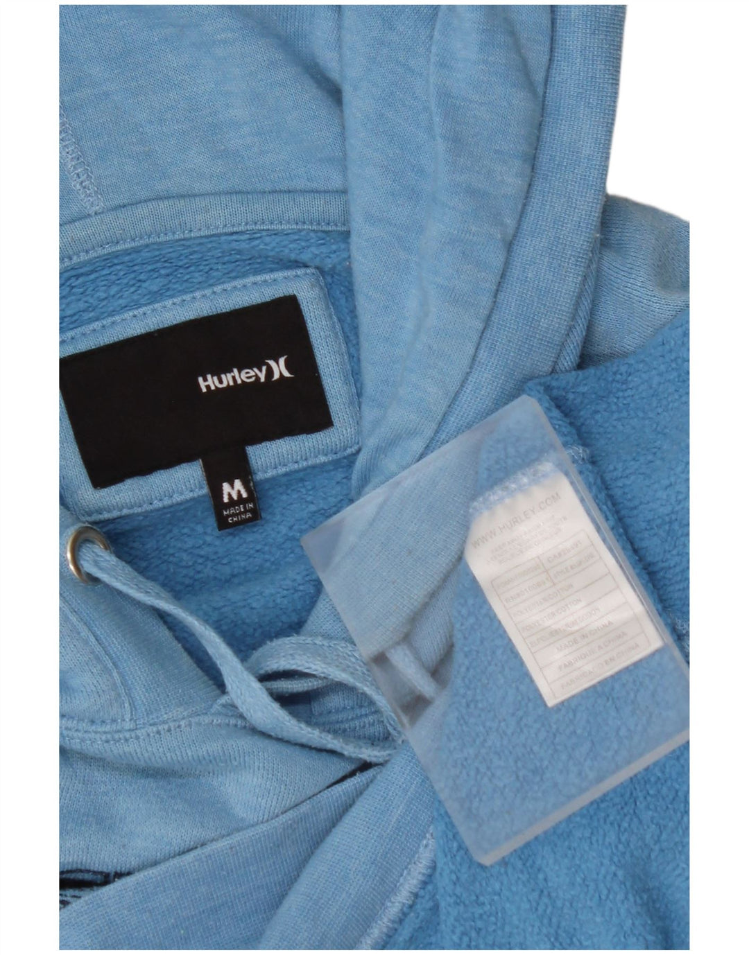 HURLEY Ženska kalifornijska majica s kapuljačom UK 14 Srednje plavi poliester