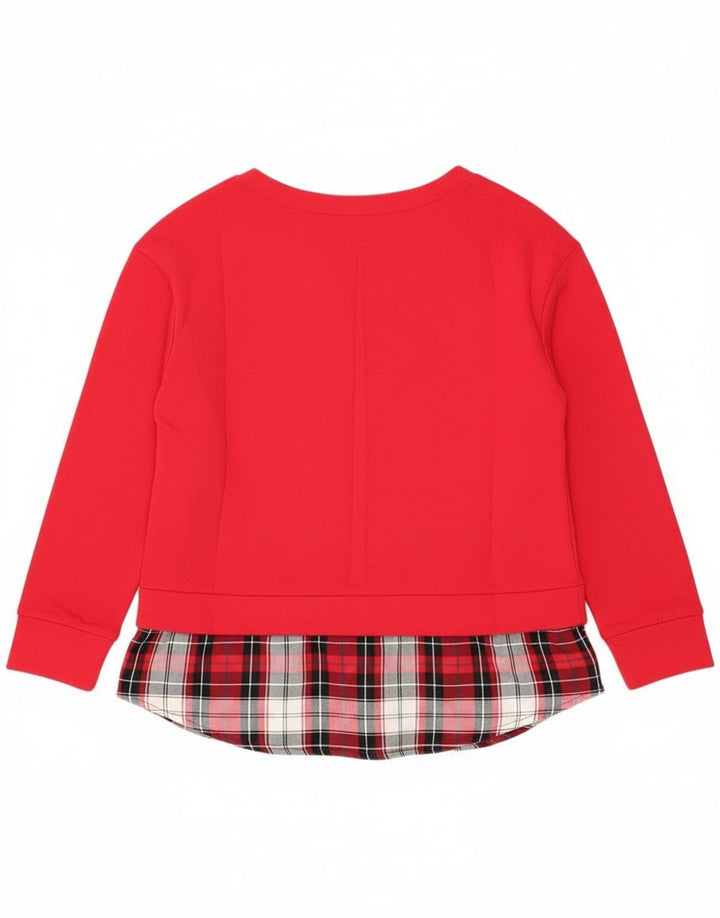 Izod ženska majica dugih rukava UK 14 Veliki crveni karirani pamuk