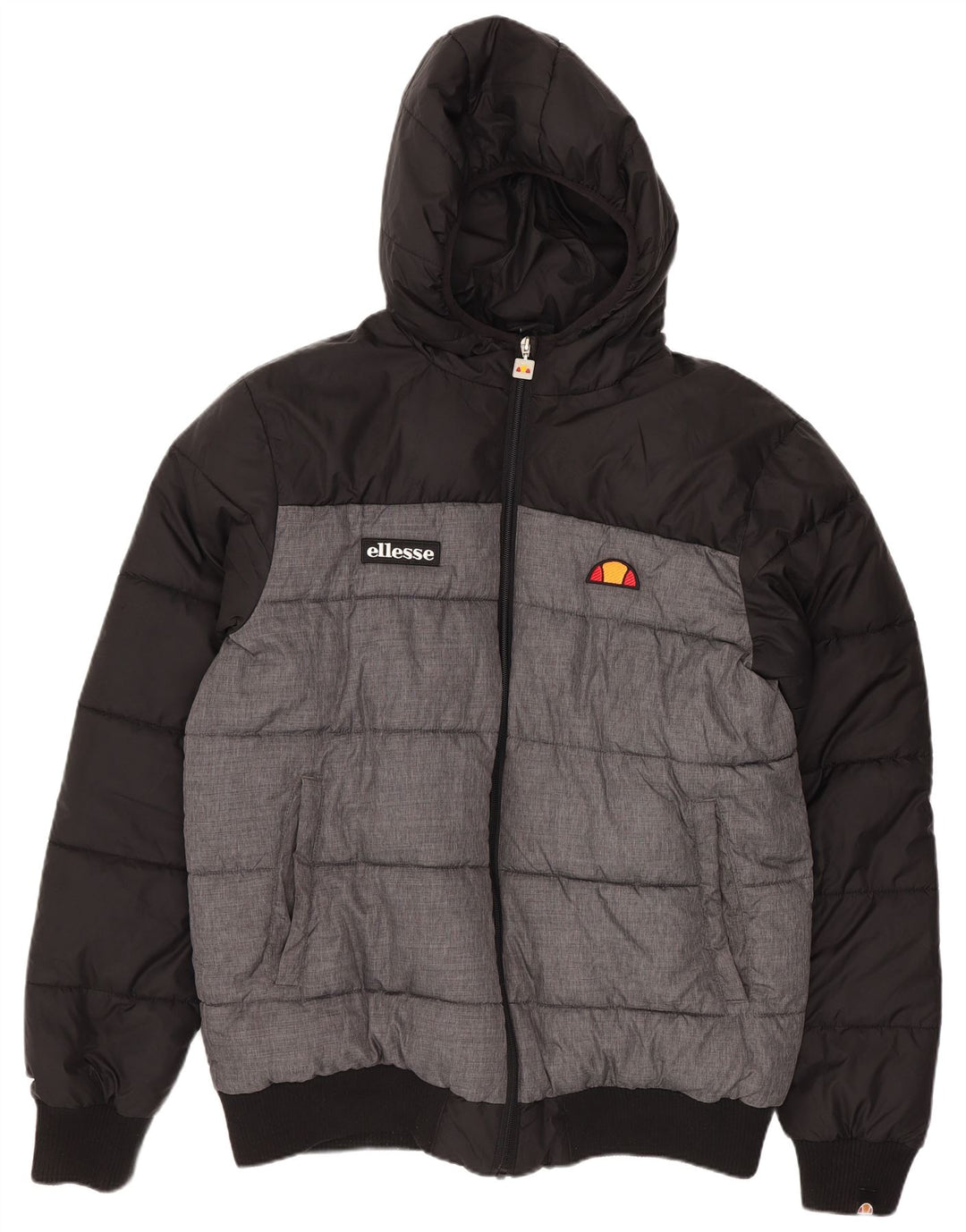 Ellesse muška podstavljena jakna s kapuljačom UK 40 velika crna poliamidna boja