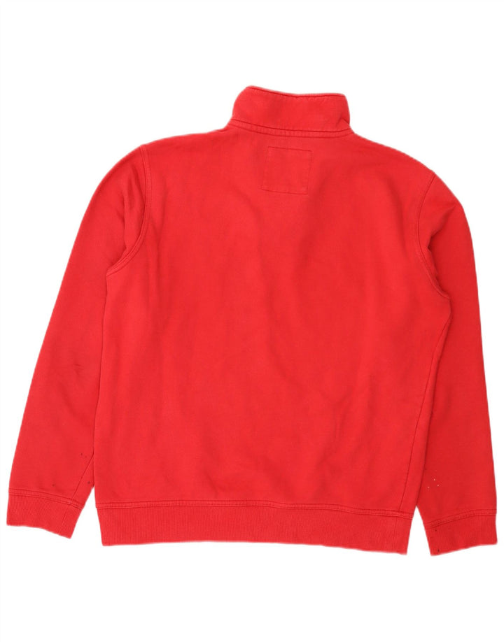 Crew Clothing Muška majica s izrezom i srednjim crvenim pamukom