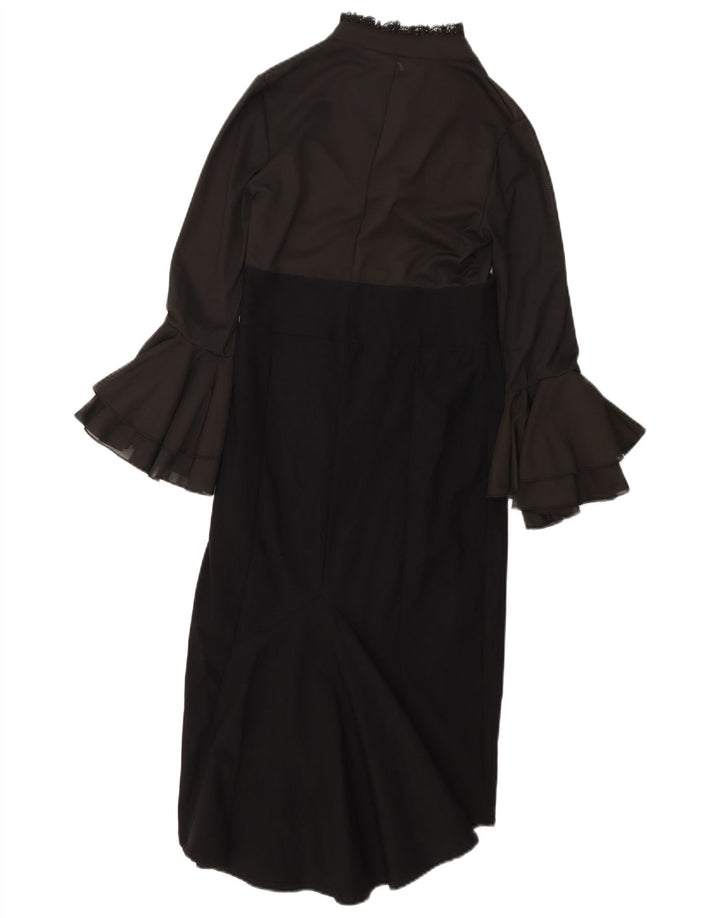 KILLSTAR ženska maksi haljina dugih rukava UK 8 Mala crna boja